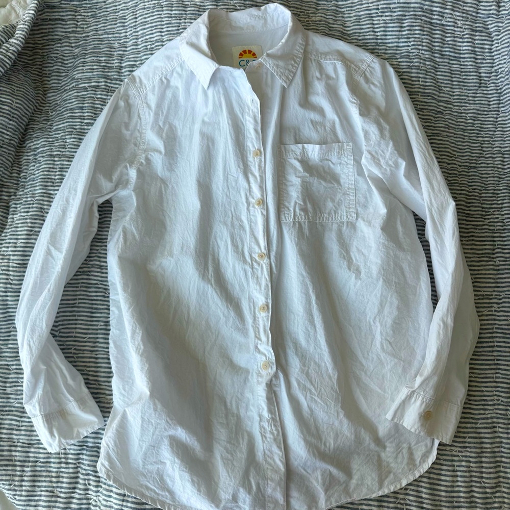 C & C White Button-Up shirt